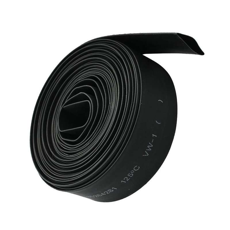 15mm 2:1 Black Polyolefin Insulation Heat Shrink Tubing 5m