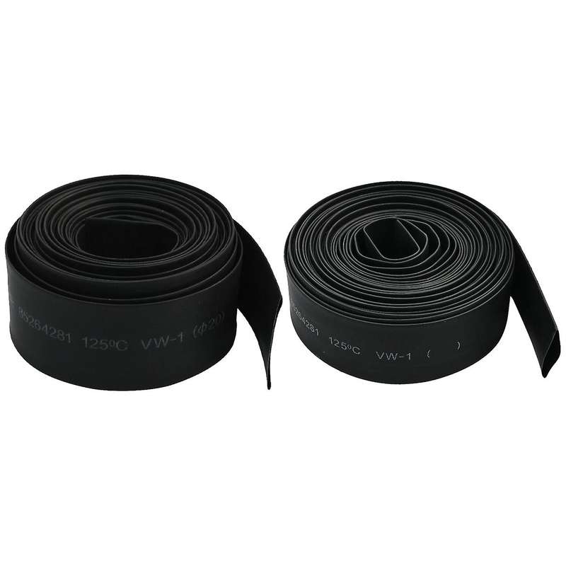 15mm 2:1 Black Polyolefin Insulation Heat Shrink Tubing 5m