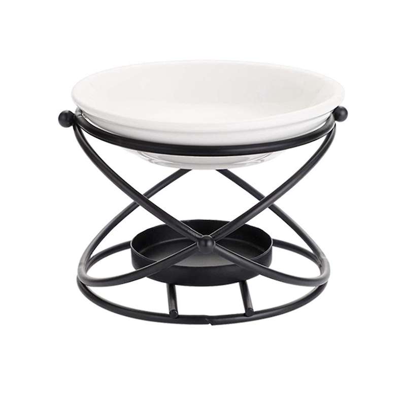 Wax Melt Ceramic Candle Holder Spa Yoga Room Home Decoration Black