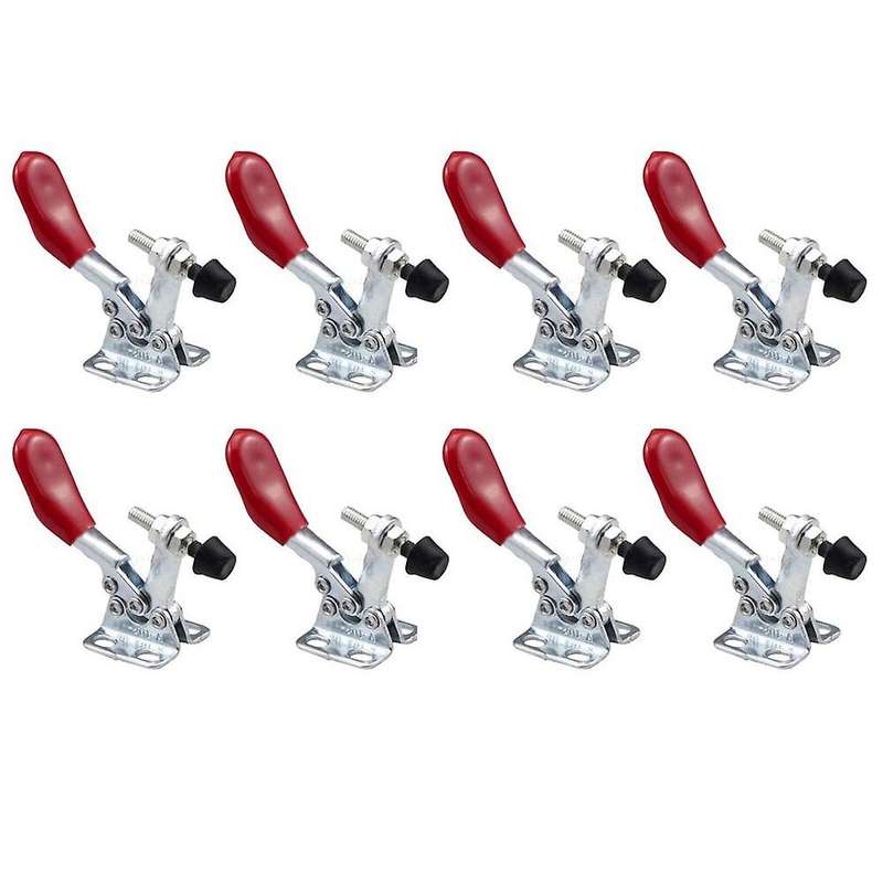 8 Pcs Toggle Clamp Gh-201a 27kg Quick Release Tool Horizontal Clamps
