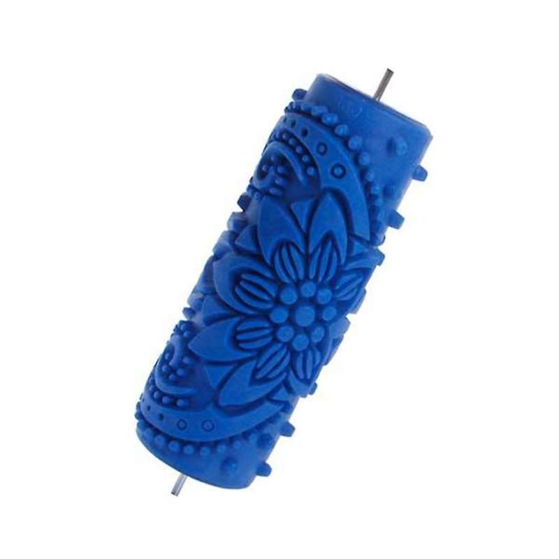 5 Inch Embossed Paint Roller Sleeve Wall Texture Stencil Brush 095y