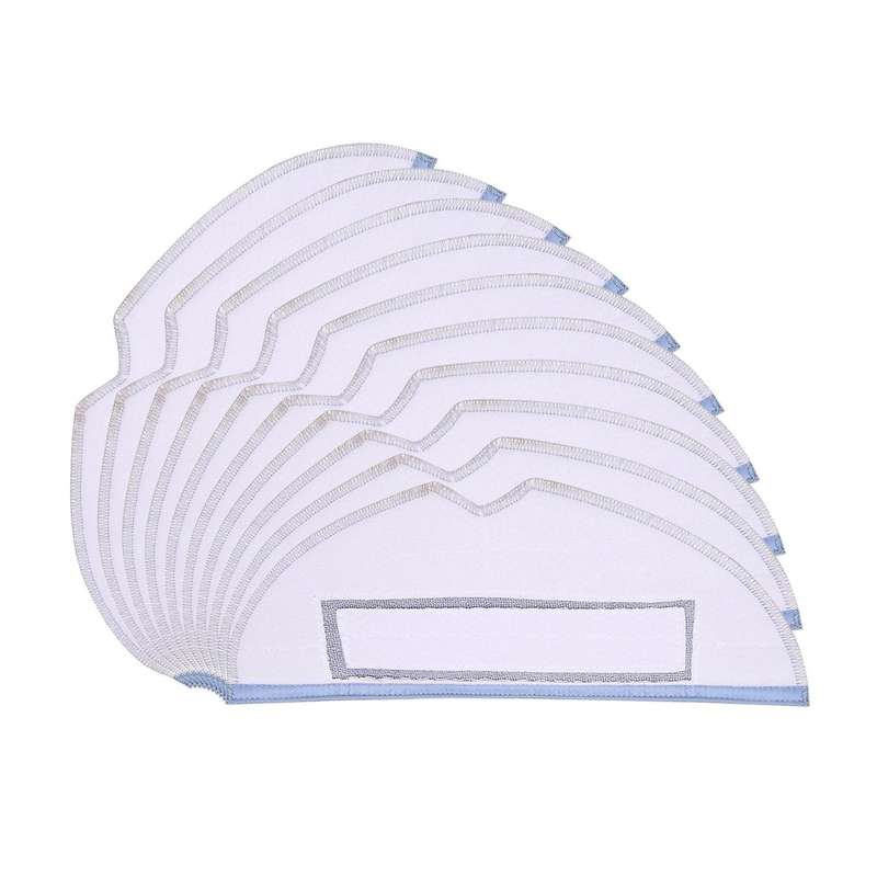 10 Pack Replacement Fiber Cleaning Pads for Roborock T7s T7s Plus