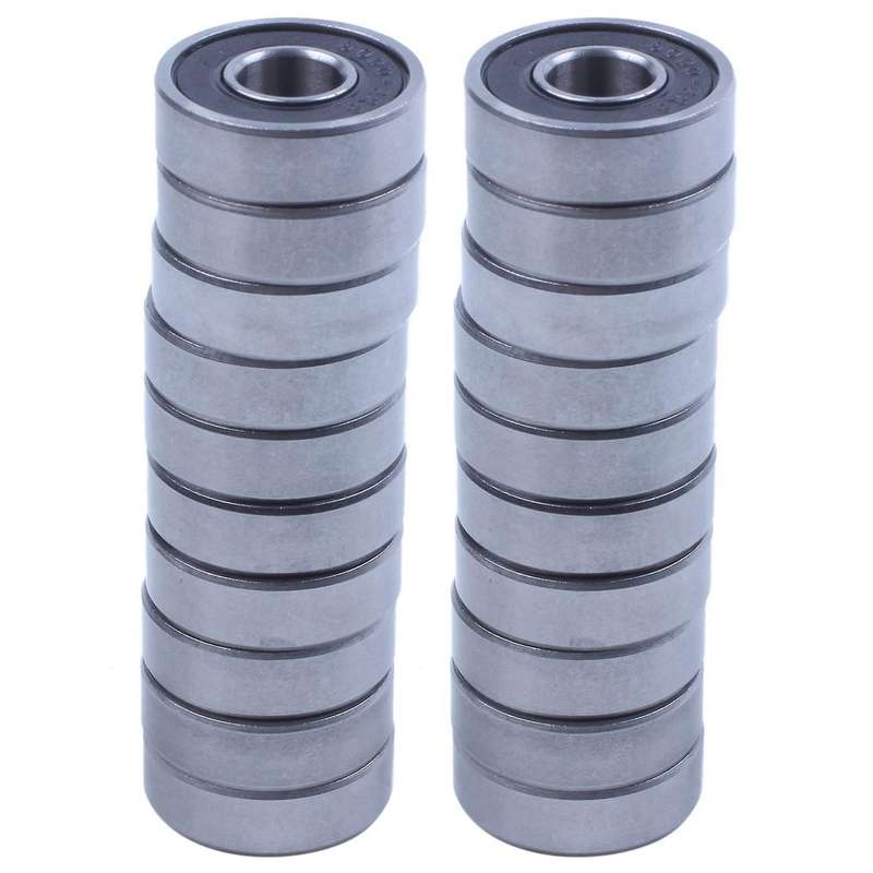 20pcs 6000rs Shielded Deep Groove Radial Ball Bearings 10mmx26mmx8mm