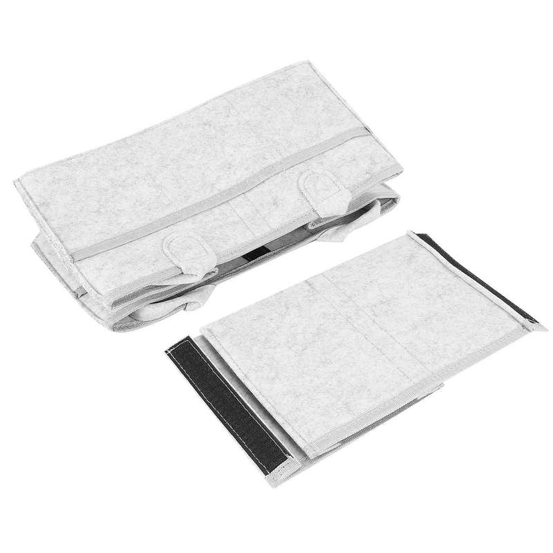 Baby Diaper Caddy Foldable Nursery Storage Basket (grey, 14x9x7 Inch)