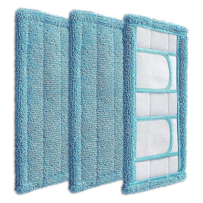 3pcs Reusable Microfiber Mop Pads Compatible for Swiffer Sweeper Mops