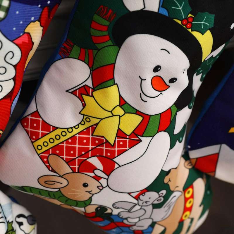 3 Pack Christmas Stockings, for Family Holiday Decor, Santa Claus/elk