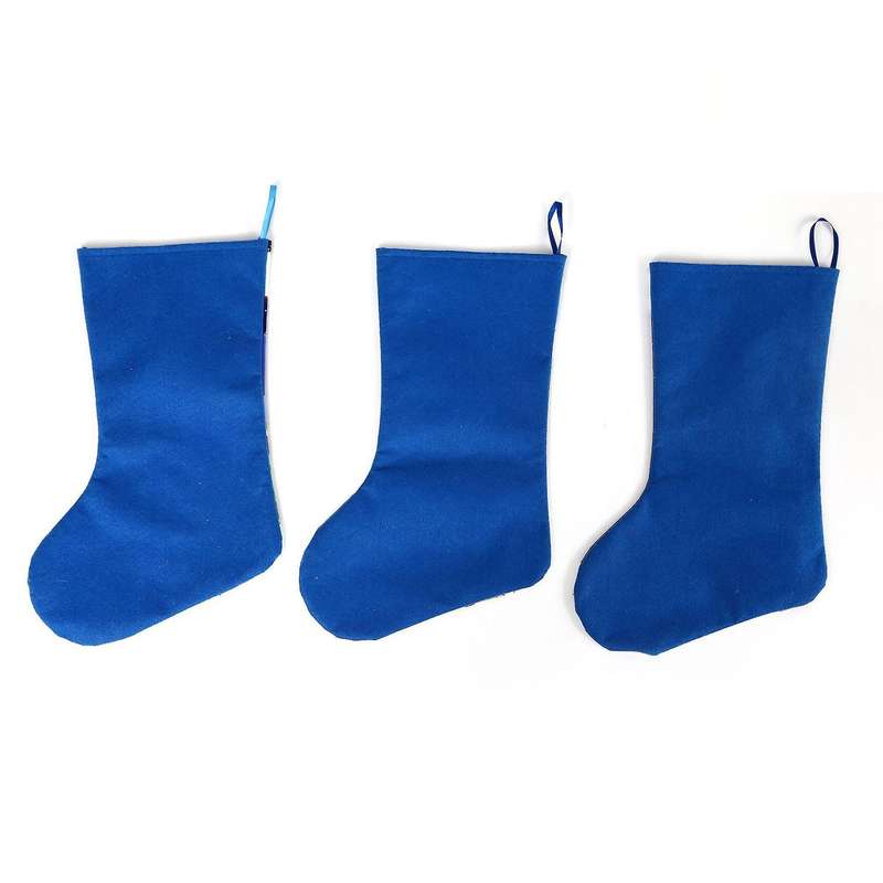 3 Pack Christmas Stockings, for Family Holiday Decor, Santa Claus/elk