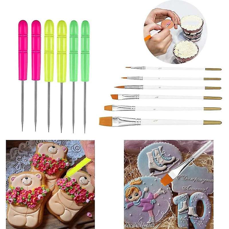 Cookie Fondant Brush Icing Tool Cookie Turntable Decorating