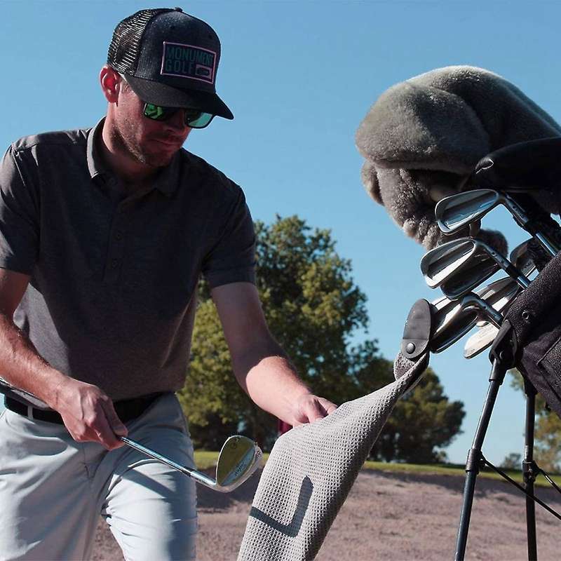Magnetic Towel, for Strong Hold to Golf Carts Or Clubs,green