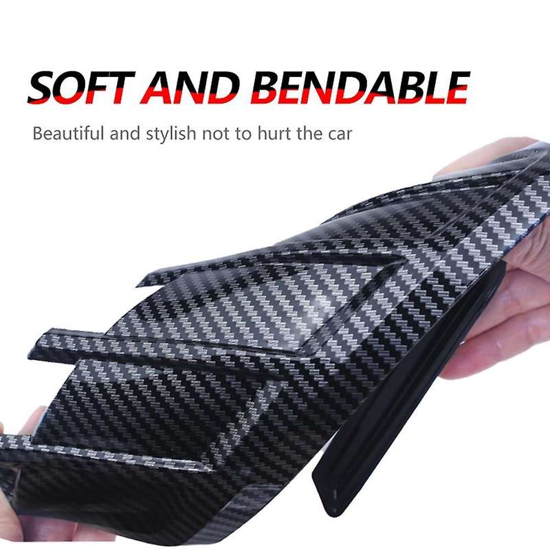 Car Tuyere Car Fender Shark Gill Body Trim Stickers Black
