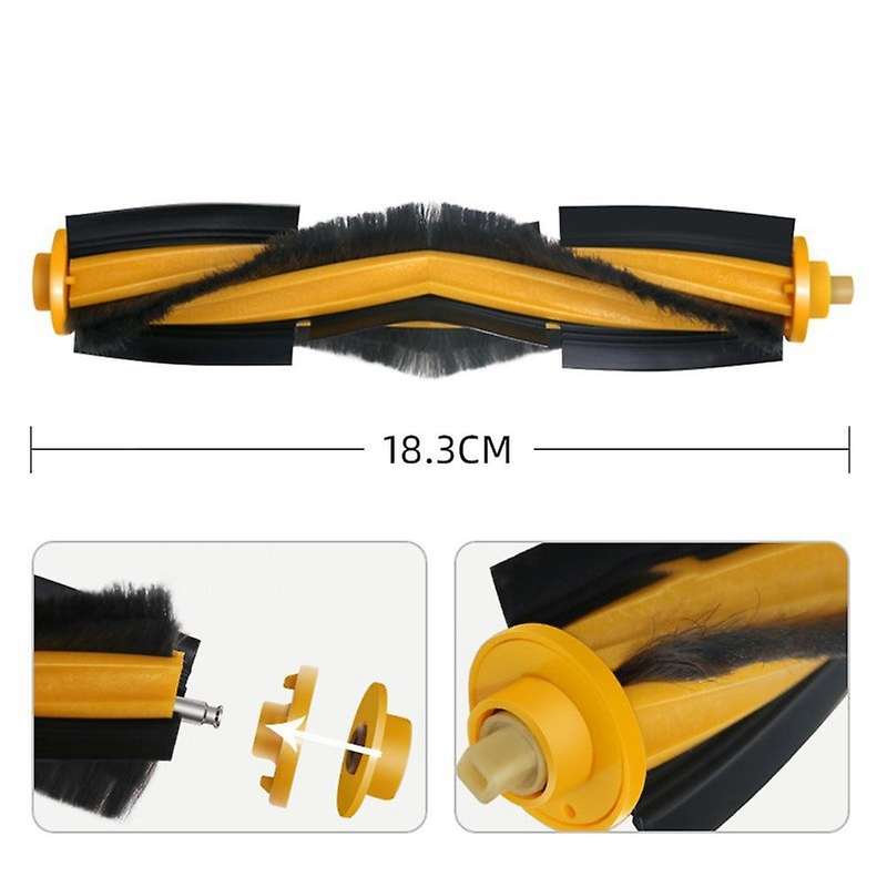 Side Brushes Main Brush Cover Kit for Ecovacs Deebot Ozmo 950 Robotic