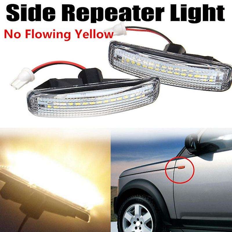 2x Amber Blink Led Side Marker Light for Land Rover Discovery 3