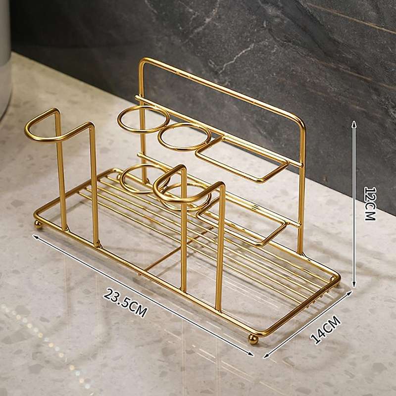 Toothbrush Holder Wall Mounted Metal Toothpaste Holder