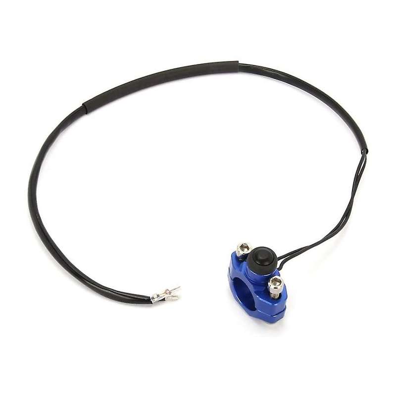 Motorcycle Ignition Kill Start Switch Push Button for 7/8 Inch Blue