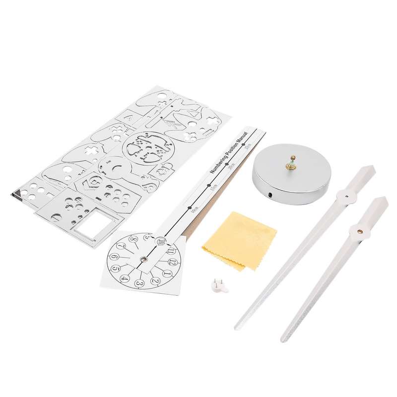 Diy Giant Wall Clock Game Joysticks Stickers Boy Bedroom Decor Silver