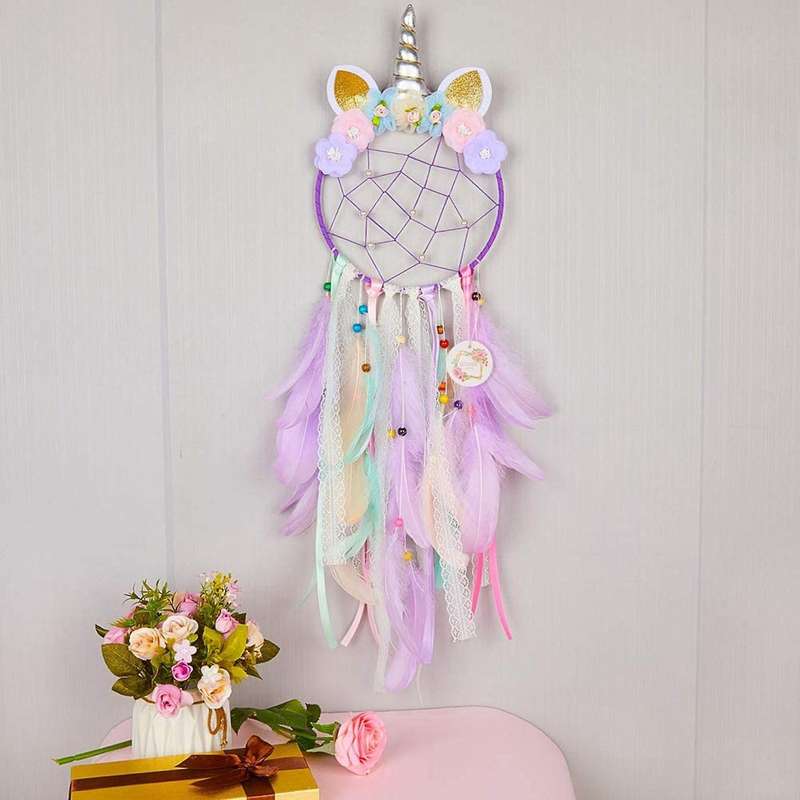 Children's Dream Catcher Feather Wall Decoration Girl Bedroom