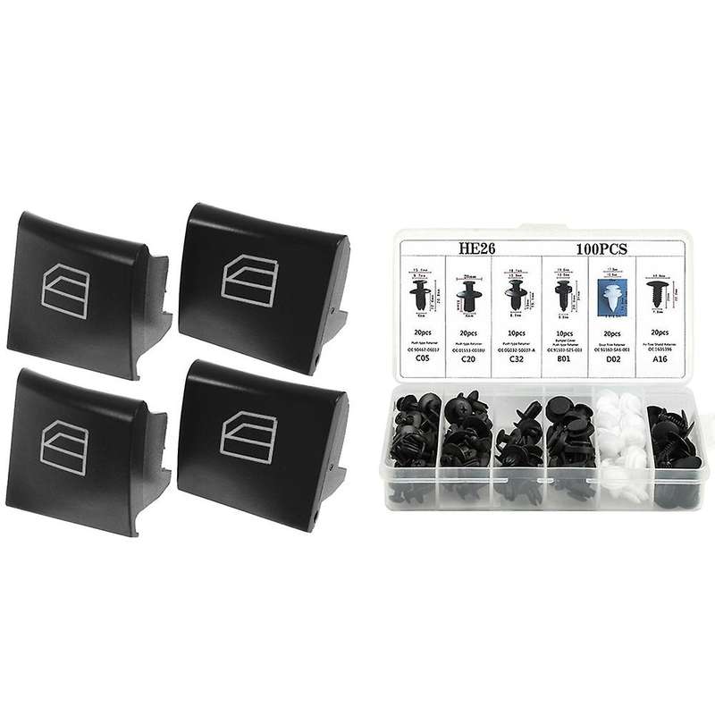 4x Switch Repair Button Caps for Mercedes Ml Gl R Class W164 X164