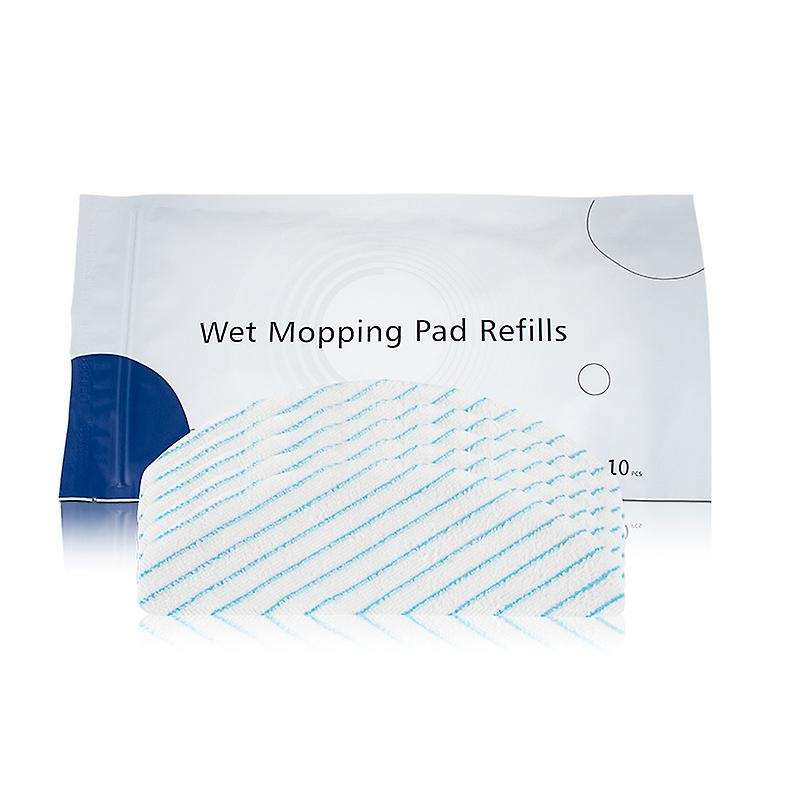 10pcs Disposable Strong Rag Mop Cloths Pads for Ecovacs Deebot Ozmo