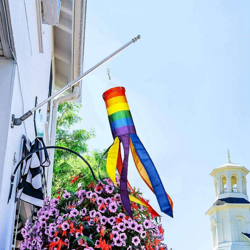 2 Pieces Windsock Colorful Hanging Decoration Windsock for Outdoor