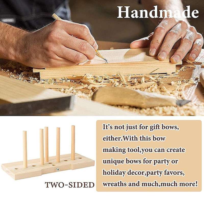 Bowknot Maker Is Suitable for Ribbons,double-sided Wooden Wreaths