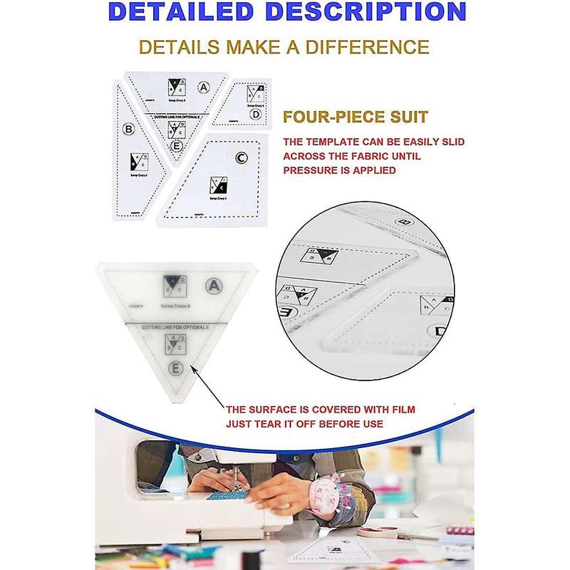 Creative Quilting Cutting Template,templates Quilt Ruler Set, Acrylic