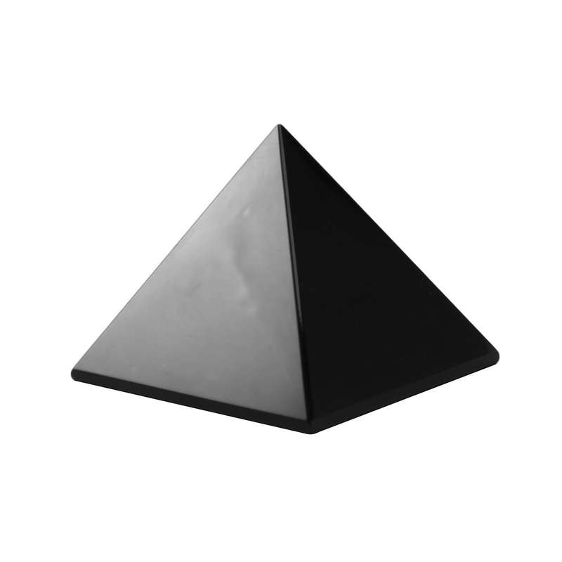 50mm Natural Obsidian Quartz Crystals Pyramid Healing Crystal