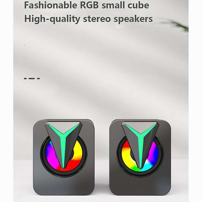 Wired Speakers, Laptop Speakers, Colorful Lighting Speakers