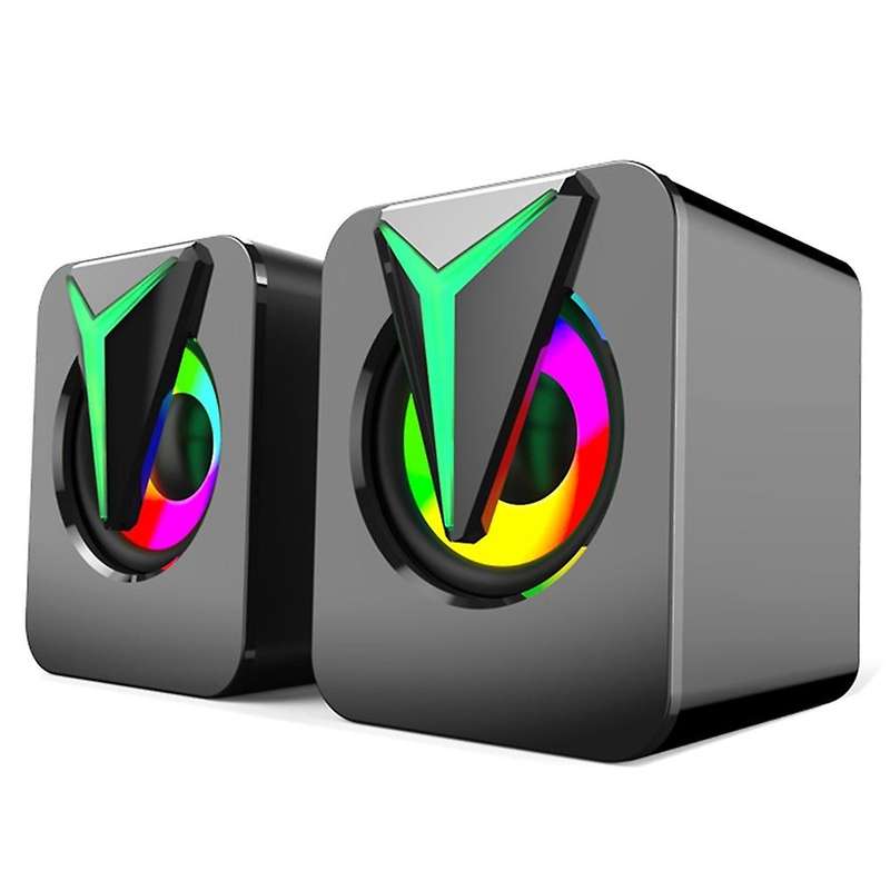 Wired Speakers, Laptop Speakers, Colorful Lighting Speakers