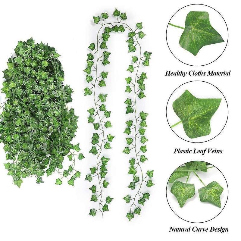 Artificial Ivy - 12strands Artificial Ivy, Fake Ivy Garland