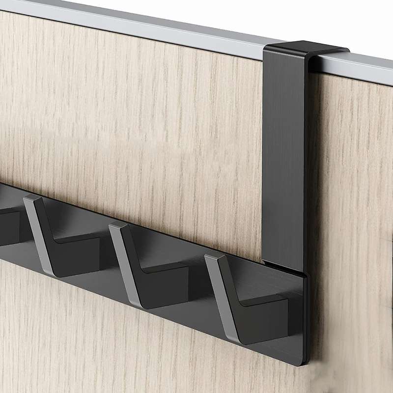 Door Coat Rack with 6 Hooks - Door Hooks for Hanging - Clothes Hooks