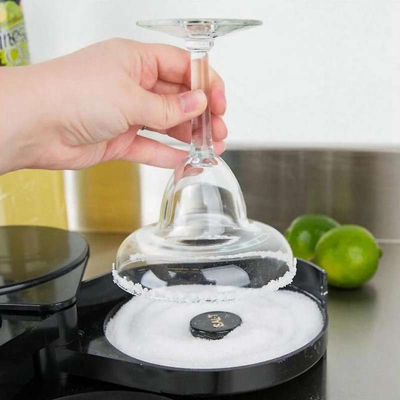 3 Tier Bartender Abs Tool Cocktail Accessory Glass Rotating Salt Home