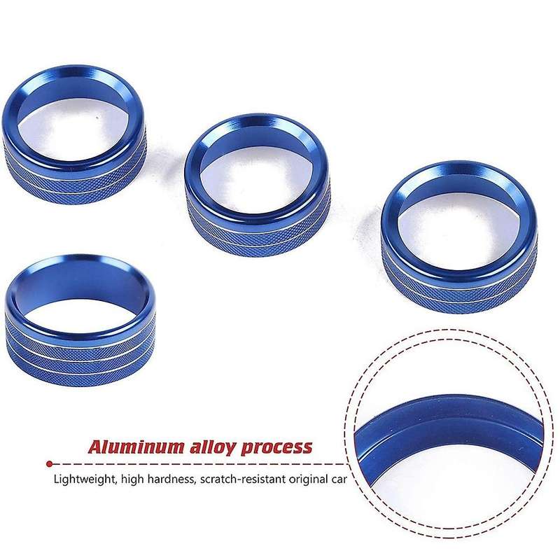 Air Conditioner Switch Knob Cover & Headlight Knob Cover (blue)