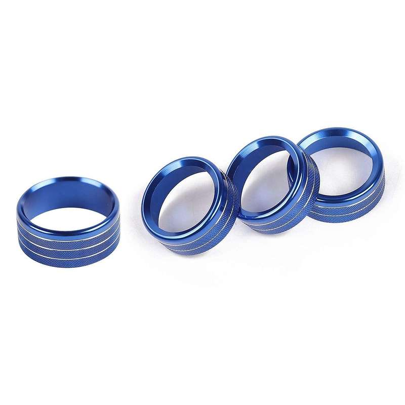 Air Conditioner Switch Knob Cover & Headlight Knob Cover (blue)