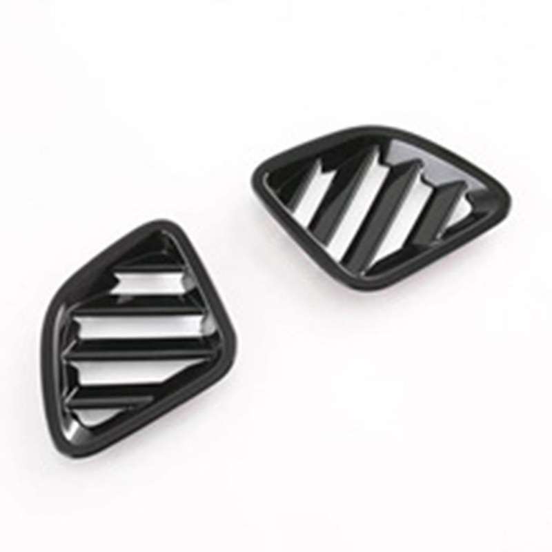 Car Glossy Black Dashboard Side Upper Air Vent Housing Outlet Frame