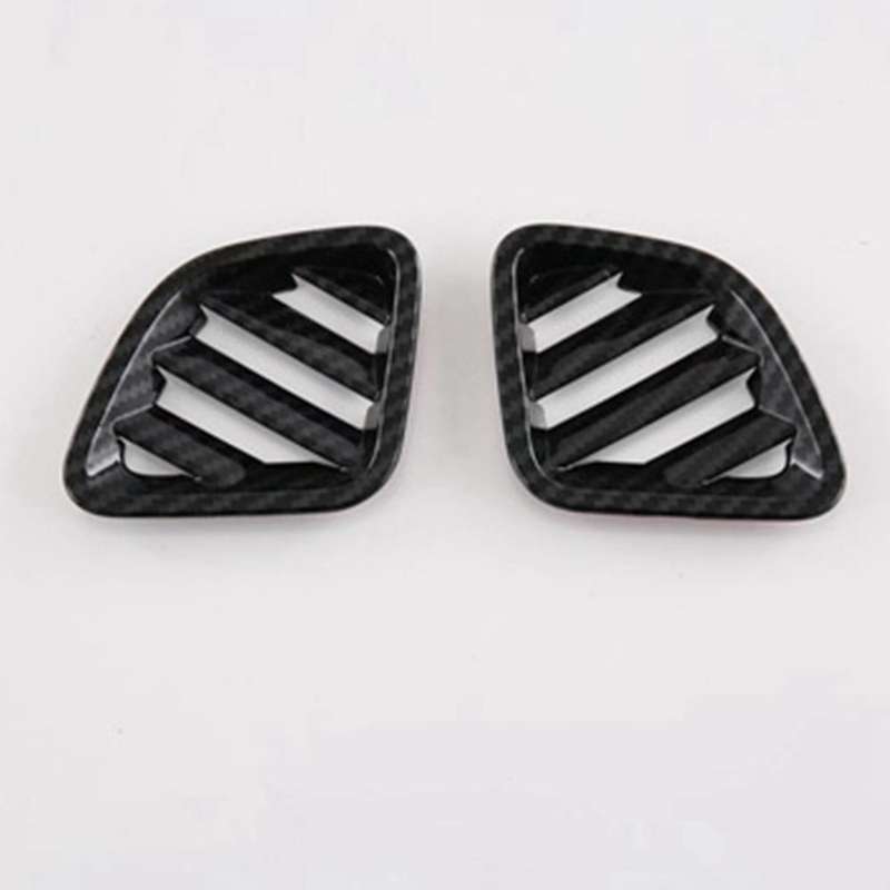 Car Glossy Black Dashboard Side Upper Air Vent Housing Outlet Frame