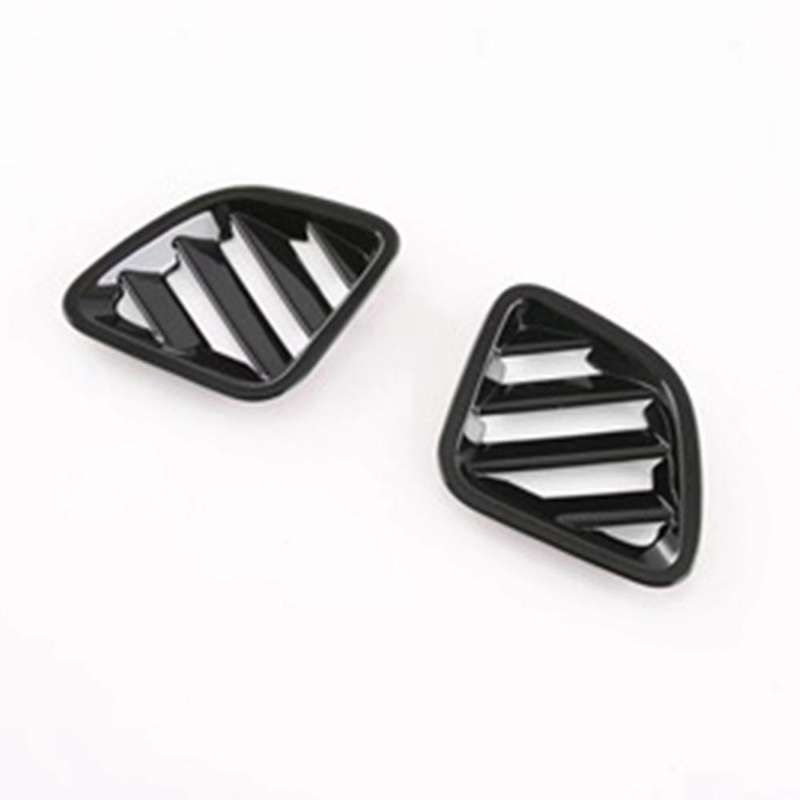 Car Glossy Black Dashboard Side Upper Air Vent Housing Outlet Frame