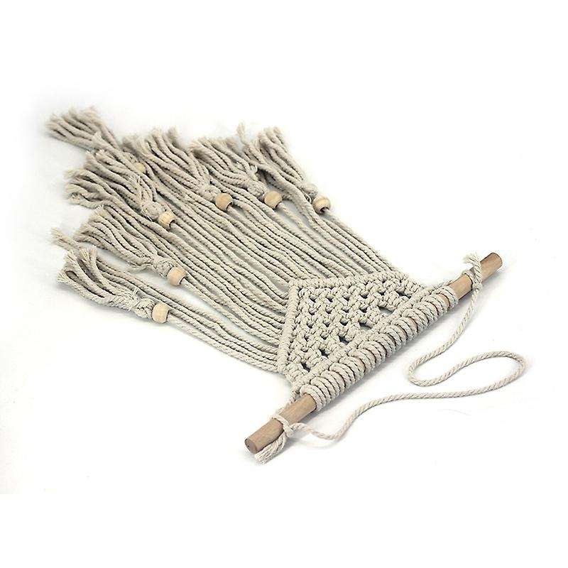 Macrame Wall Hanging Hand Woven Bohemian Tapestry with Tassel