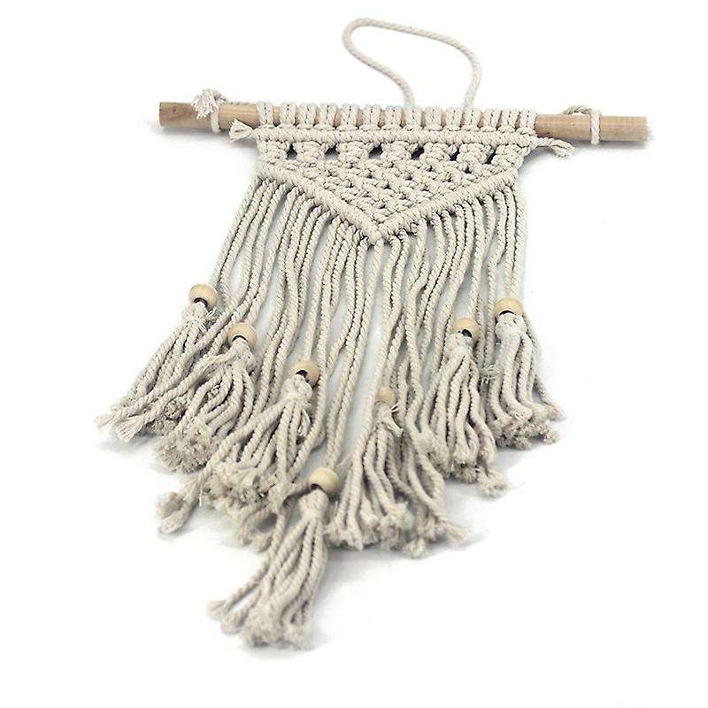 Macrame Wall Hanging Hand Woven Bohemian Tapestry with Tassel