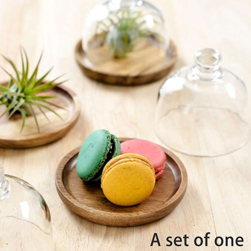 Multifunctional Mini Dessert Cake Dish with Dome Lid for Home Hotels