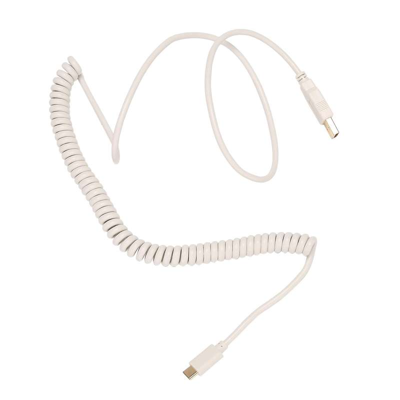 Usb C Coiled Cable Wire Mechanical Keyboard Usb Cable,photo Color