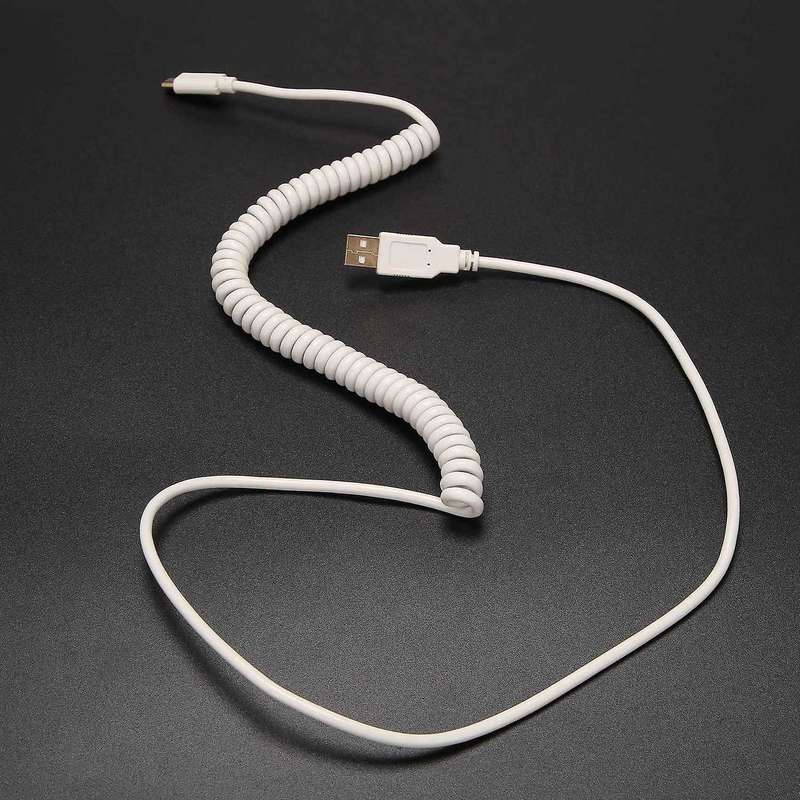 Usb C Coiled Cable Wire Mechanical Keyboard Usb Cable,photo Color