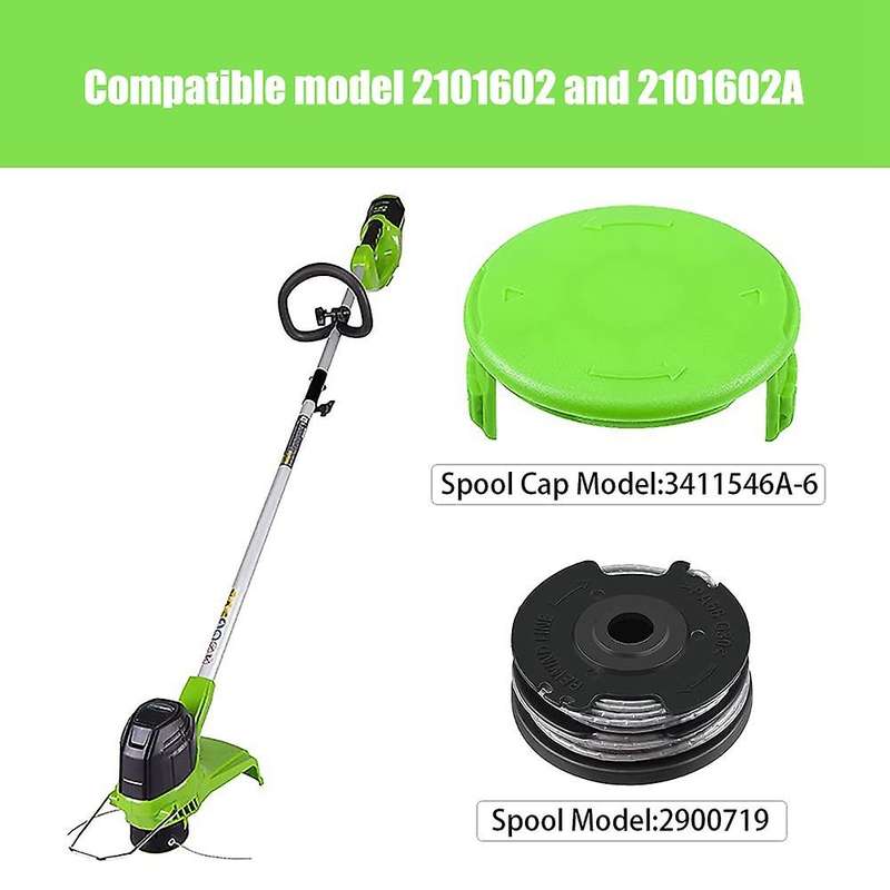 2900719 Weed Eater Dual Line Trimmer Replacement (6 Spool + 2 Cap)