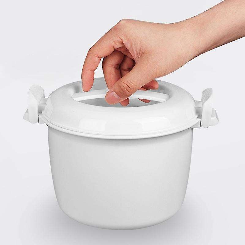 Rice Cooker Small Lunch Container for Microwave Oven 17.5x21x14cm