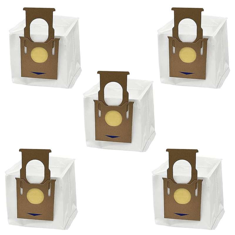Pack Of 5 Vacuum Cleaner Bags for Ecovacs Deebot Ozmo T8 Aivi T8 Max