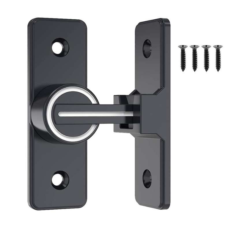 Barn Door Lock Hardware, 90 Degree Heavy Duty Gate Latches 1 Pack