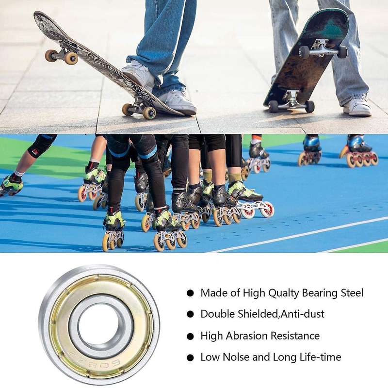 608zz Double Shielded Ball Bearing, Carbon Steel Bearing, 20 Pieces