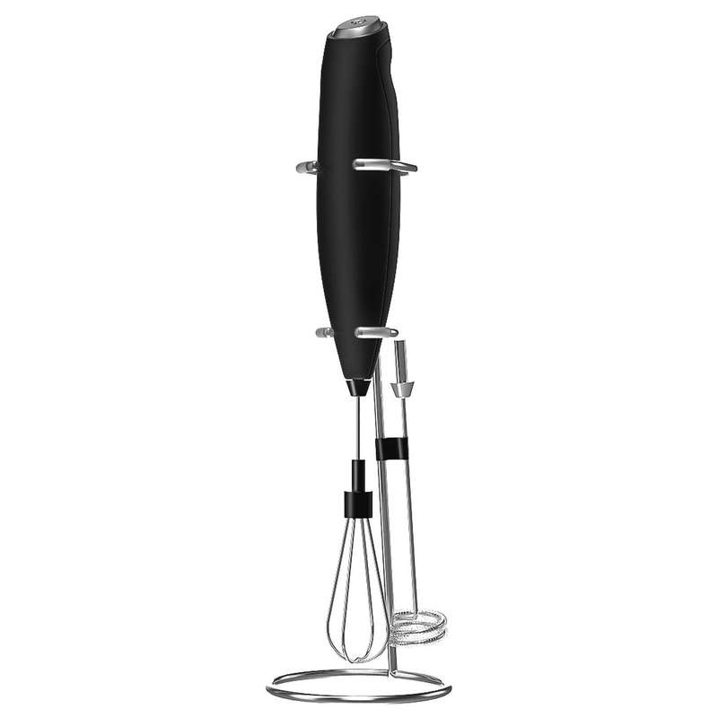 Electric Milk Frother Foam Maker Handheld Foamer with Bracket