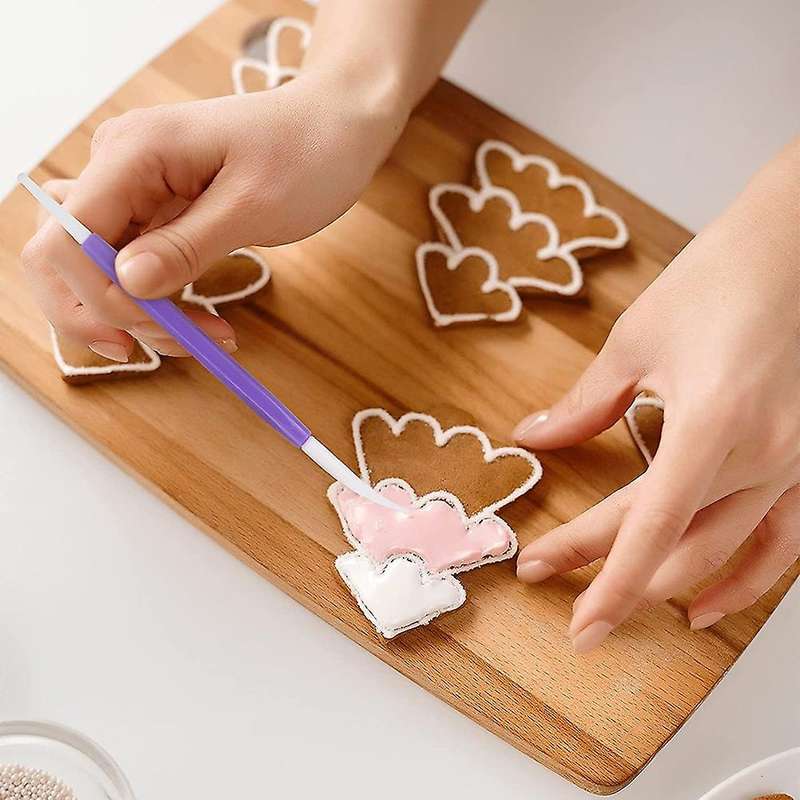 17 Pcs Cake Decor Tools Set, ,fondant Gum Paste Tools with Tweezers
