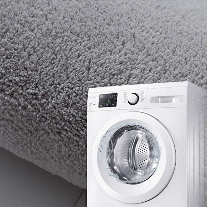 Bathroom Mat Water Absorption Shower Room Carpet Washable Rug (gray)