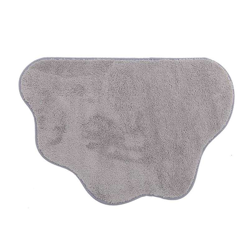 Bathroom Mat Water Absorption Shower Room Carpet Washable Rug (gray)
